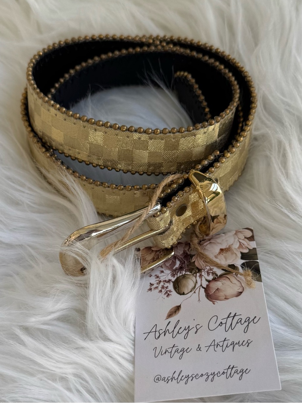 Vintage Gold Decorative Women’s Belt